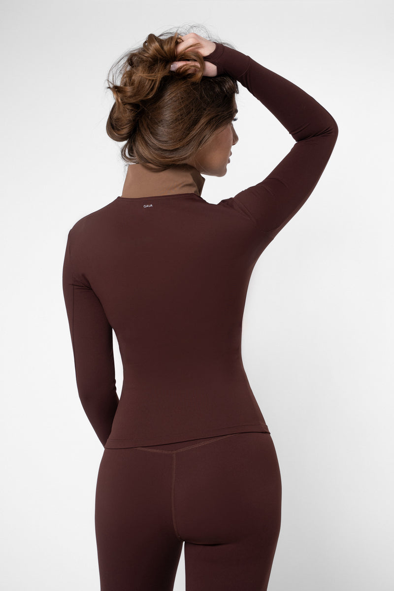 Monochrome Quarter Zip Top