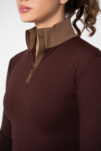 Monochrome Quarter Zip Top